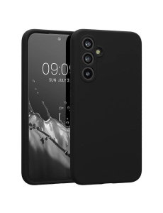 Черен силиконов гръб POLY за Samsung Galaxy S25 FE