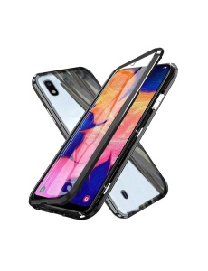 360 Стъклен Калъф с Магнитна Метална Рамка за Samsung A10