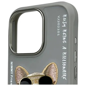 NIMMY case GLASSES COOL DOG for IPHONE 16 Pro Max gray - Img 7