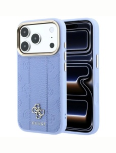 Original Guess Case за 18 Pro Max съвместим с MagSafe, light blue