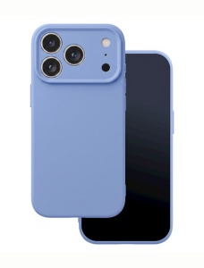 Silicon case за iPhone 18 Pro Max, небесно син