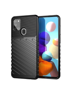 Висококачествен черен гръб Thunder за Samsung A21s