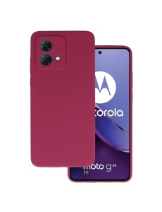 Вишнево Червен силиконов гръб POLY за Moto G84