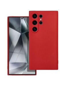 Вишнев силиконов гръб POLY за Samsung S24 Ultra
