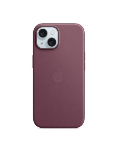 Елегантен Оригинален Калъф за iPhone 15 Бордо
