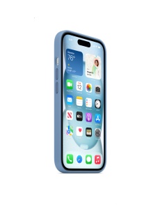 Елегантен Оригинален гръб за iPhone 15 Син