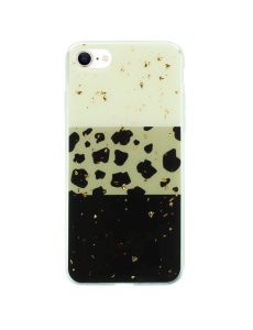 Елегантен силиконов калъф Gold Glam Leo за IPHONE 7 8 SE 2020