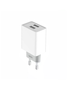 Зарядно устройство 220V XO L65 12W 2xUSB A Micro кабел със здрава оплетка