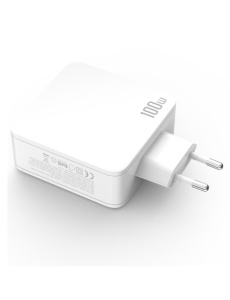 Зарядно у во XO CE14 с мощност 100W с три изхода 1 х USB 2 x USB C за бърз пренос на данни