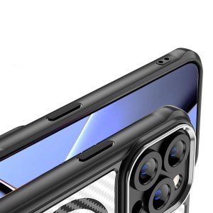 Карбонов калъф Defender Carbon с MagSafe за iPhone 15 Pro