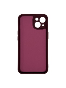 Нежен тъмно червен гръб Poly с велур за IPHONE 14