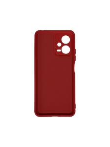 Нежен червен гръб Poly с велур отвътре за Xiaomi Redmi Note 12 5G