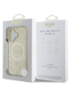 Оригинален златен гръб MagSafe Guess за IPHONE 16 Plus