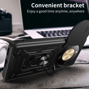 Противоударен черен калъф Camera Cover за Honor Magic 8 Lite - Img 3