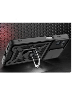 Противоударен черен кейс Camera Cover за Motorola Moto E22 E22i