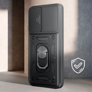 Противоударен черен гръб Camera Cover за Xiaomi Redmi 15 със защита от удари и надрасквания