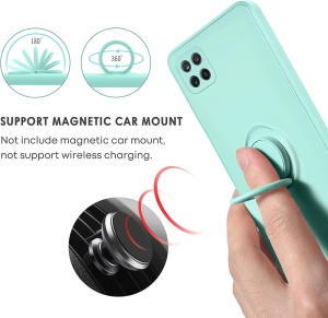 Светло Зелен калъф Ring Silicone Venus за Samsung A22 5G