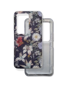 Силиконов гръб с картинка цветя Glow Glam за Xiaomi Redmi 15