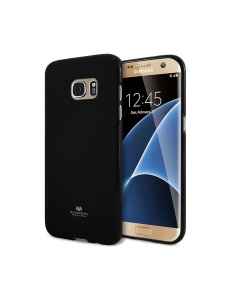 Силиконов Гръб Jelly Case в черно за Samsung S7 Edge
