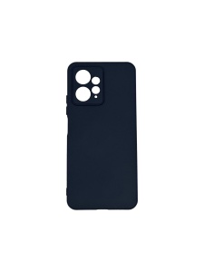 Син елегантен калъф за телефон Poly с велур за Xiaomi Redmi Note 12 4G
