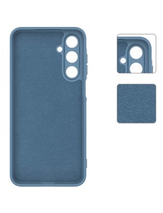 Син силиконов калъф POLY за Samsung S24