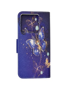 Цветен кожен калъф тип тефтер за телефон Fancy Picture за Xiaomi Redmi Note 13 Pro 4G с място за карти и банкноти