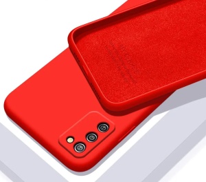 Червен Силиконов калъф POLY за Samsung A02s