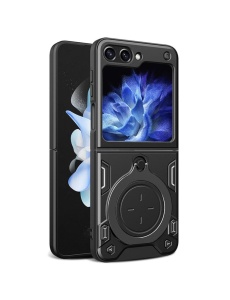 Черен Гръб Ring Silicone Venus за Samsung Galaxy Z Flip 5