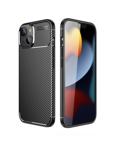 Черен калъф Carbon Auto Focus за IPHONE 14