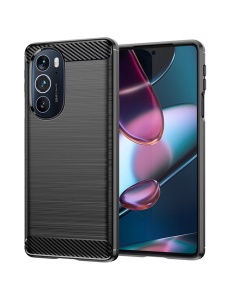 Черен калъф Toptel Carbon за Moto Edge 30 Pro