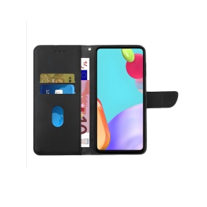 Черен кожен калъф тип тефтер за телефон Fancy 2 за Huawei Pura 70 Pro с място за карти и банкноти