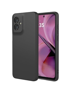Черен силиконов гръб POLY за Moto G55