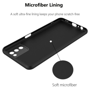 Черен Силиконов калъф POLY за Samsung A03s