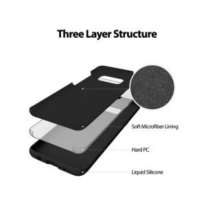 Черен Силиконов калъф POLY за Samsung S8