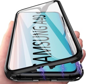360 Стъклен гръб с Магнитна Метална Рамка за Samsung Galaxy A40