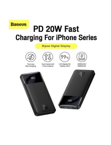 Baseus Power Bank 20W 20 000 mAh Мощ и Стил в едно компактно устройство с висок капацитет