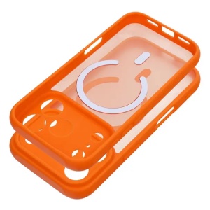 Case for iPhone 16 PRO MAX Full Matte Mag Cover compatible with MagSafe orange - Img 2