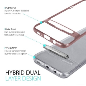 Dream Bumper с PVC кант и стойка за Samsung S8 със защита от удари и надрасквания