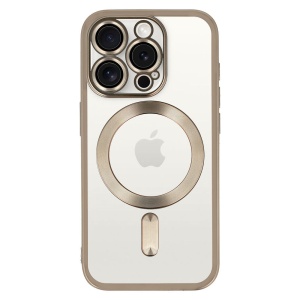 Electro Mag гръб с вграден протектор за камерата и титаниево сив кант за iPhone 16 Pro Max с лесен монтаж без мехурчета