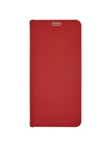 Kалъф тефтер червен CARBON WITH FRAME за Samsung Galaxy A57 с магнитно затваряне