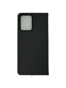 Kалъф тефтер черен CARBON WITH FRAME за Xiaomi Redmi Note 12 5G с магнитно затваряне