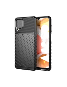 Висококачествен черен калъф Thunder за Samsung A12