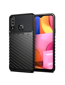 Висококачествен черен калъф Thunder за Samsung A20s