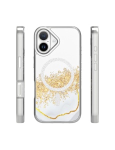 Елегантен "Epoxy Mag Case" гръб в бяло за iPhone 17 - Img 2