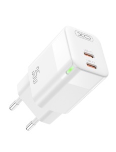 Зарядно у во XO CE07 с мощност 35W с два изхода 2 x USB C
