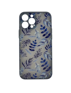Нежен син калъф Blue Flowers за IPHONE 14 Pro