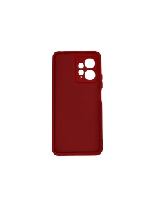 Нежен червен гръб Poly с велур отвътре за Xiaomi Redmi Note 12 4G