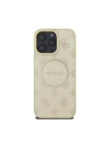 Оригинален златен гръб MagSafe Guess за IPHONE 16 Pro със защита от удари и надрасквания