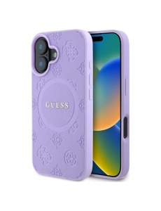 Оригинален лилав калъф MagSafe Guess за IPHONE 16