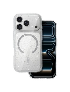 Прозрачен гръб с вграден протектор на задните камери Gliter MagSafe за iPhone 18 Pro Max